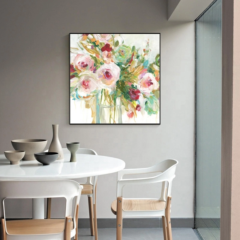 Nature Flowers Floral Wall Art Painting Cheap Custom Oil Painting Handmade Home Decor Canvas Modern Style Rustic