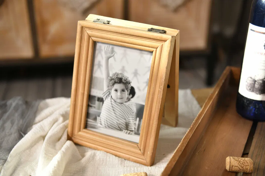 Double Side Wooden Frame Table Top Photo Frame