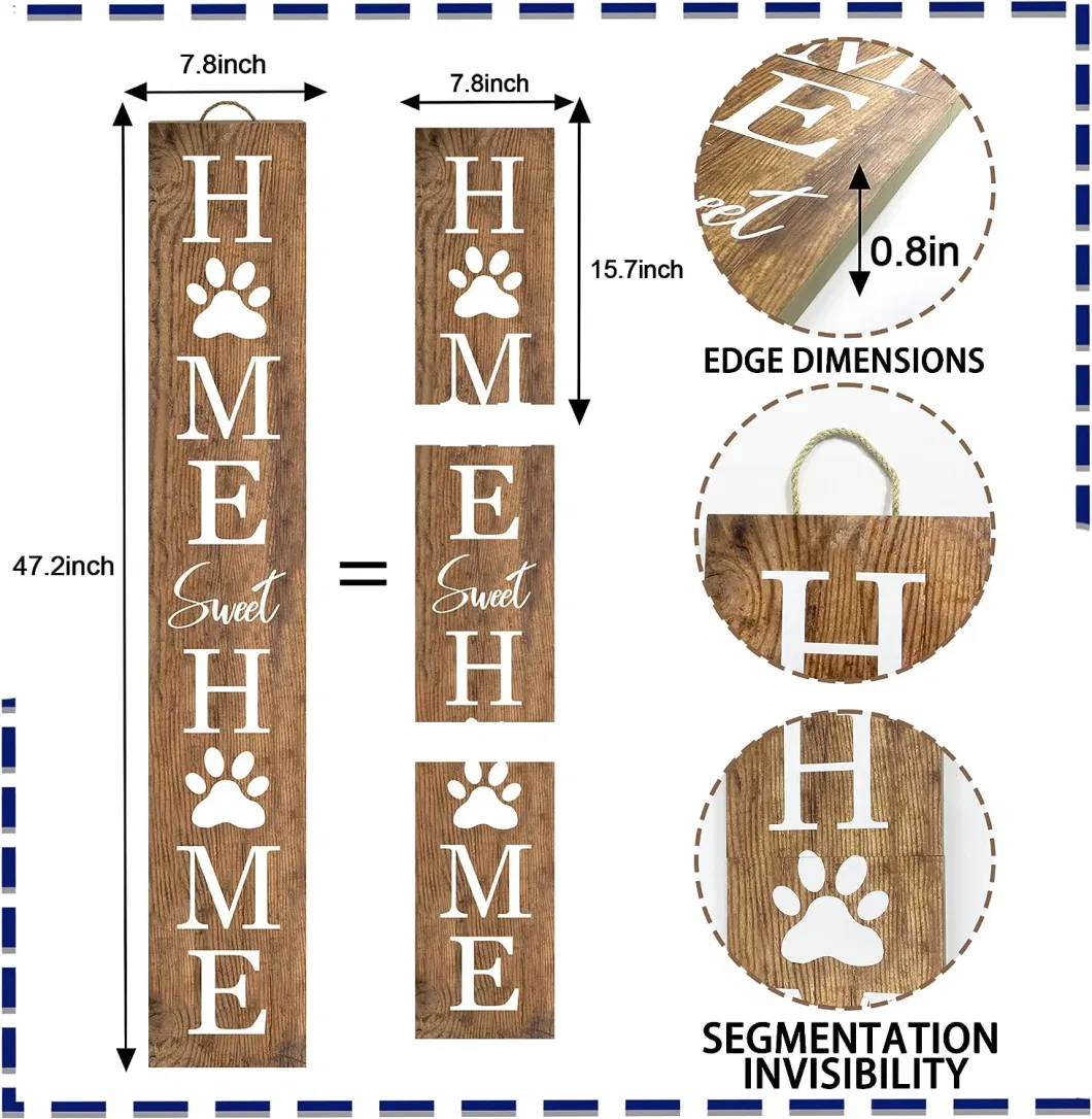 47.2&quot;X7.8&quot; Sweet Art Porch Sign