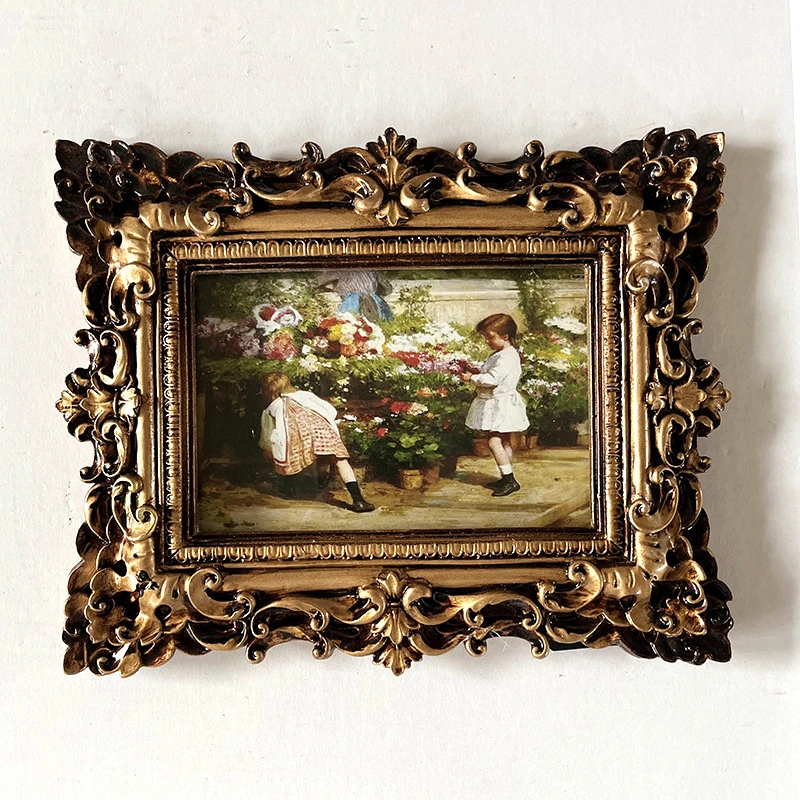 Antique Custom Color Table Decoration Baroque Resin Photo Frame