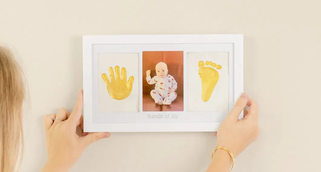 Baby Handprint and Footprint Frame