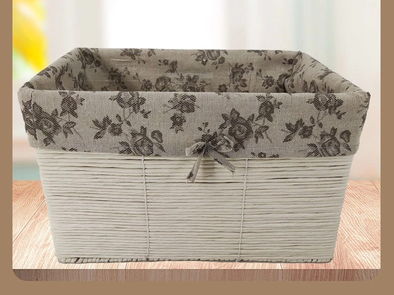 Small Woven Storage Basket on The Top of The Bathroom Water Tank