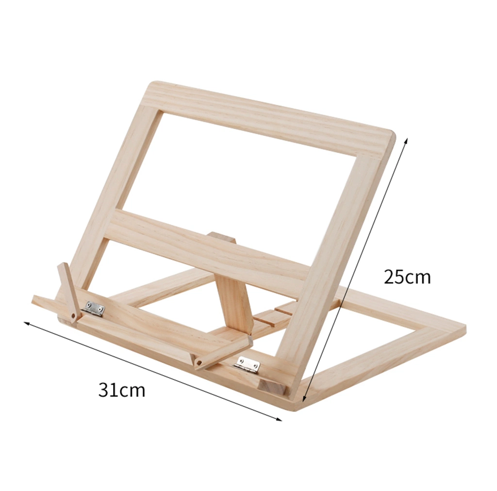 Wooden Drawing Board Bookrest Table Easel for Desktop Decoration