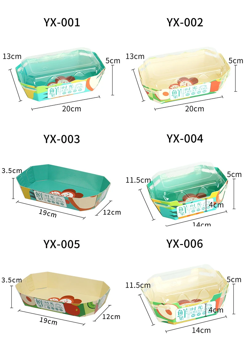 Paper Fole Boat Tray Coating Fast Food Paper Tray