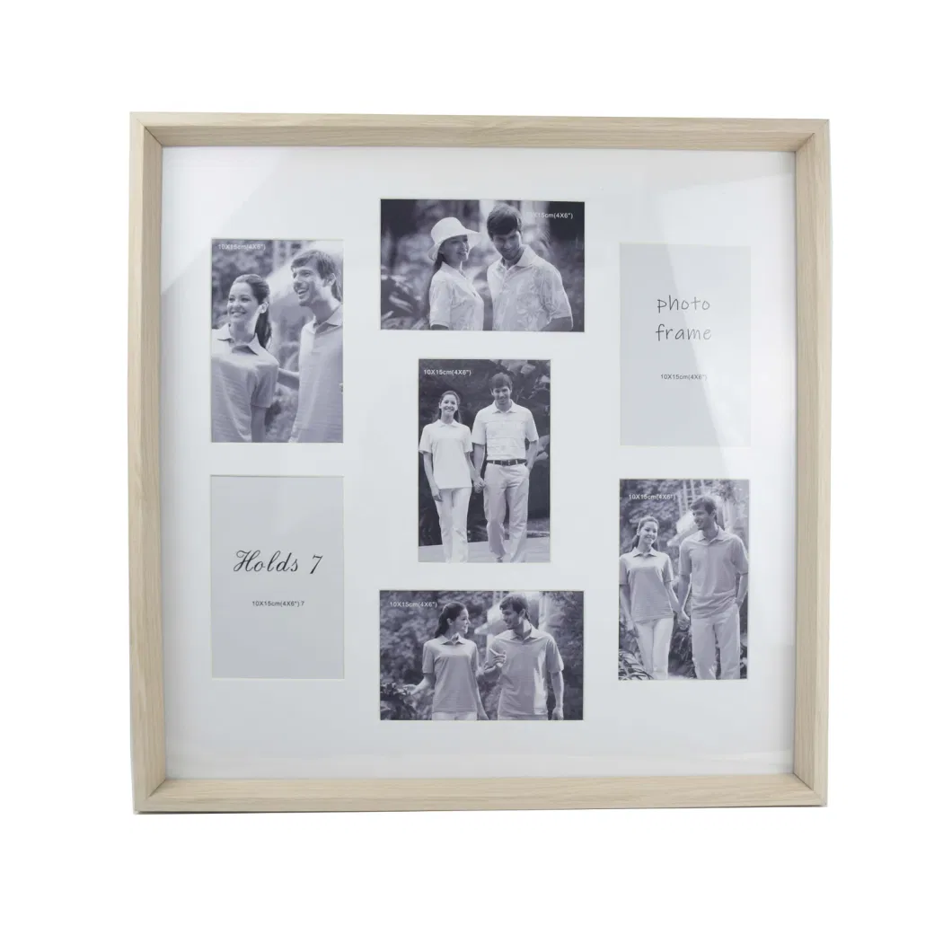 Wall Mounted Collage Photo Frame Multi Openings Picture Frame