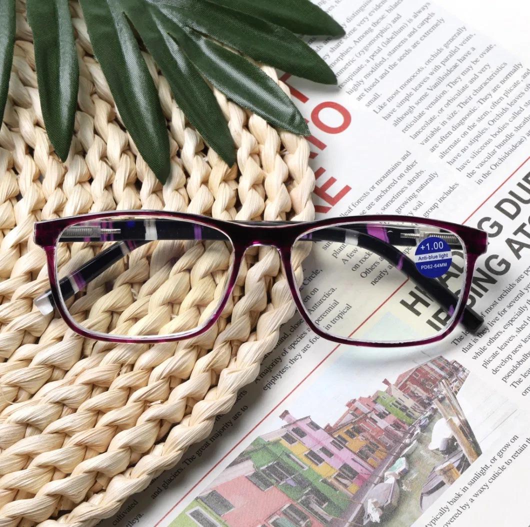 Meture Square Frame for Men Comfortable Spring Hinge Reading Glasses Manufacture