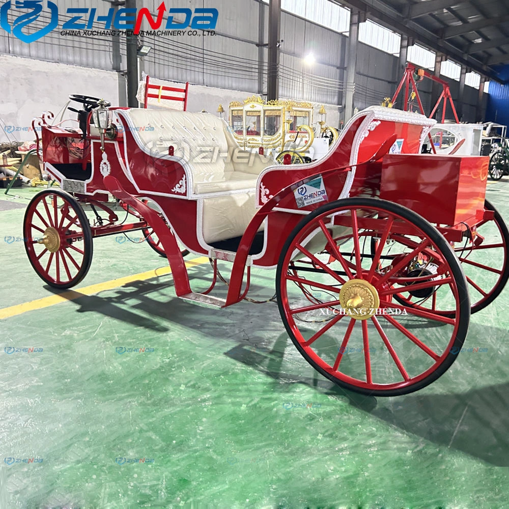 Customized Multi-Color Royal Sightseeing Carriage/Park Tour Rental Carriage/European Classical Wedding Carriage