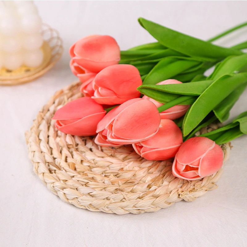 Tulip Simulation Flower Home Decoration Ornaments Wedding Photography Props Fake Flowers