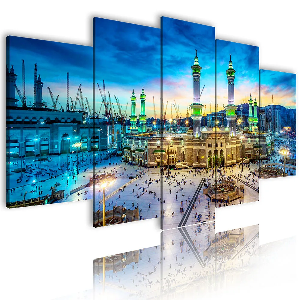 Exquisite Canvas Abstract Islamic Muslim Decorative Painting Modern Picture Wall Art