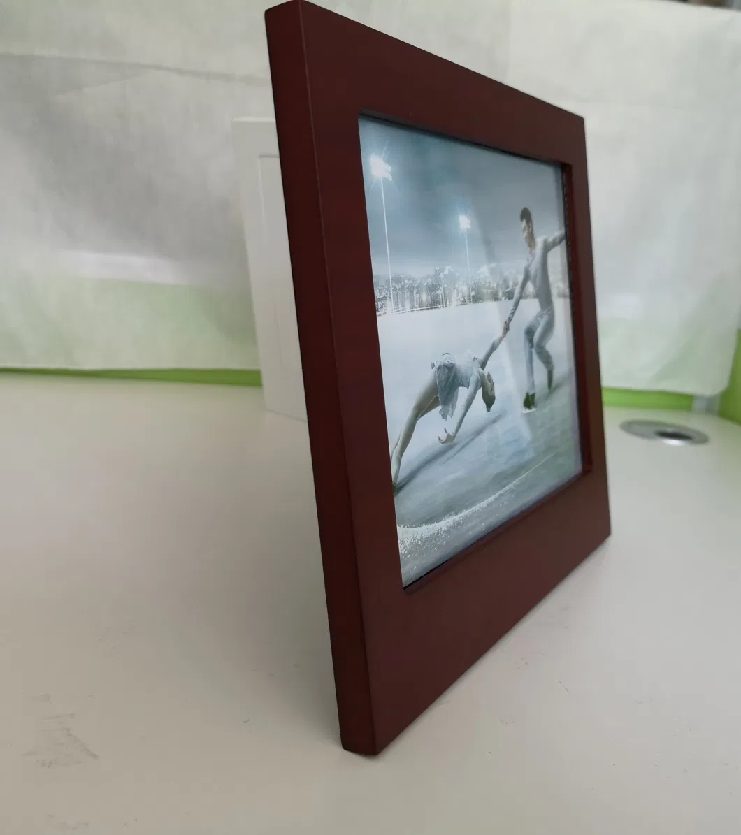 Sapele Wood Matte Finish Picture Photo Photo Certificate Diploma Frame with Metal Stand