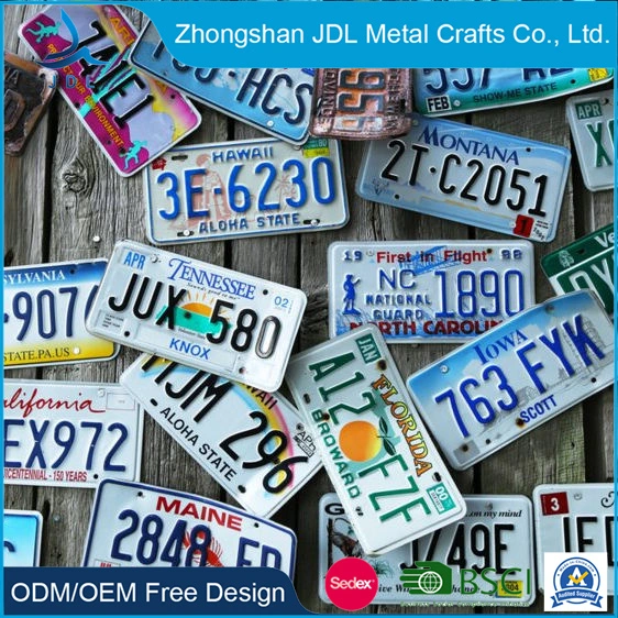 Wholesale Blank Reflective 3D Japan License Epoxy Gift Sublimation Blank Antique Finish Digital Photo Car Number Plate Frame