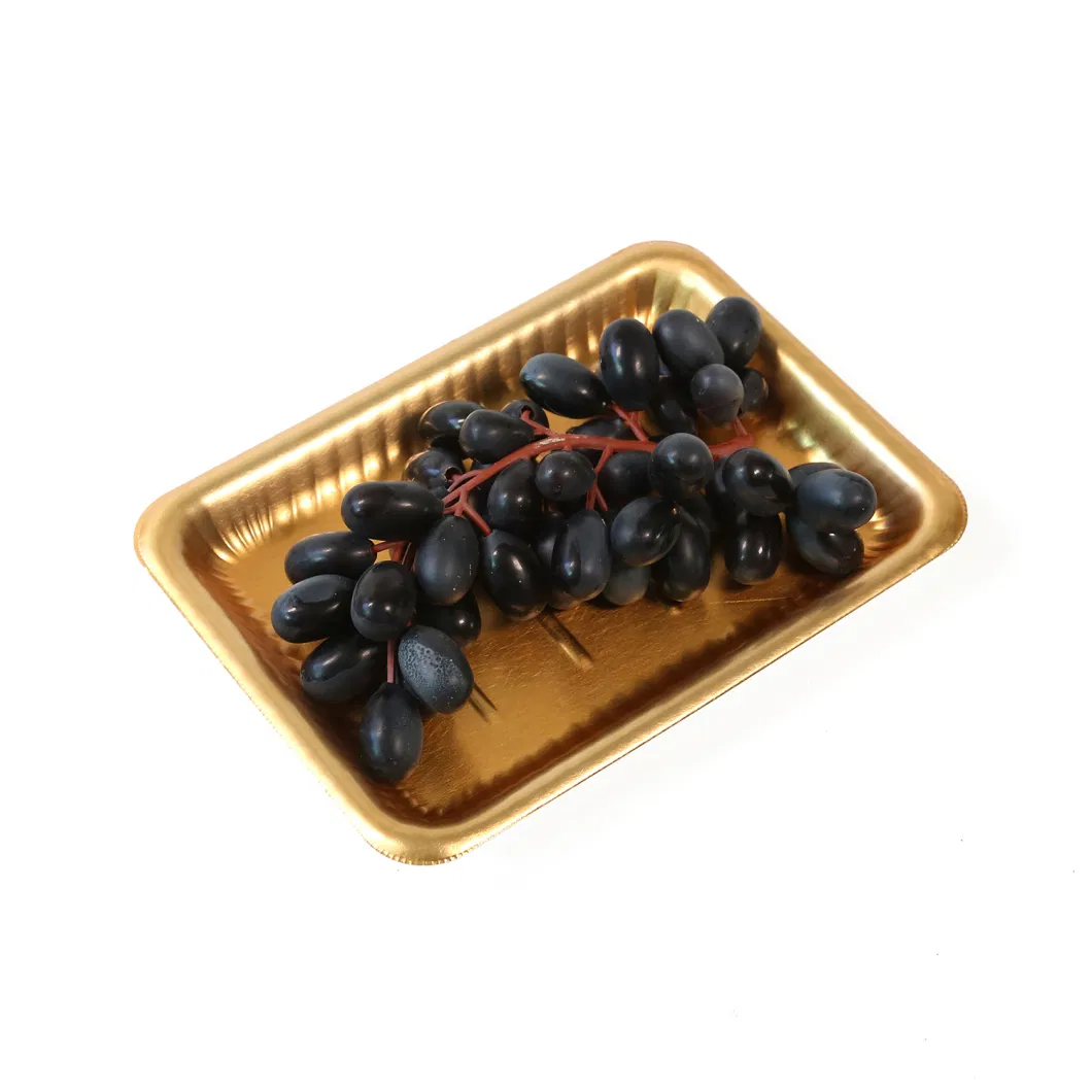 Golden Polystyrene Disposable Foam Fresh Food Tray