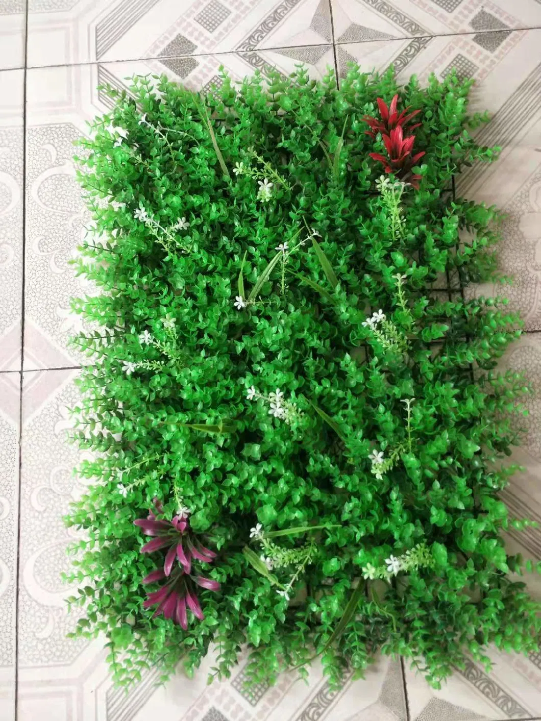 Wedding Vertical Artificial Green Moss Leaf Plants Grass Wall Fence Panel