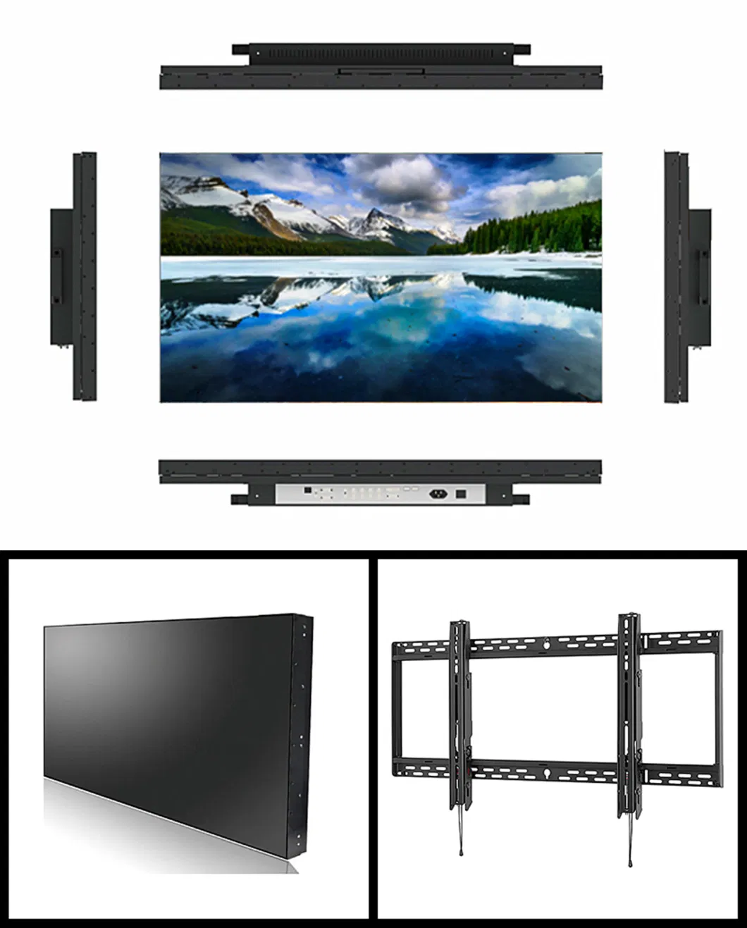 China Factory Price Advertising Player 5.3mm Super Narrow Bezel 46 Inch 4K HD LCD Video Wall Seamless TV Wall