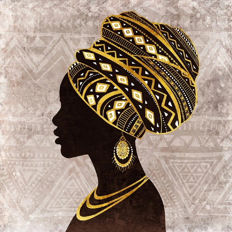 Black Woman Inspirational Wall Art Handmade Oil Painting Canvas Prints