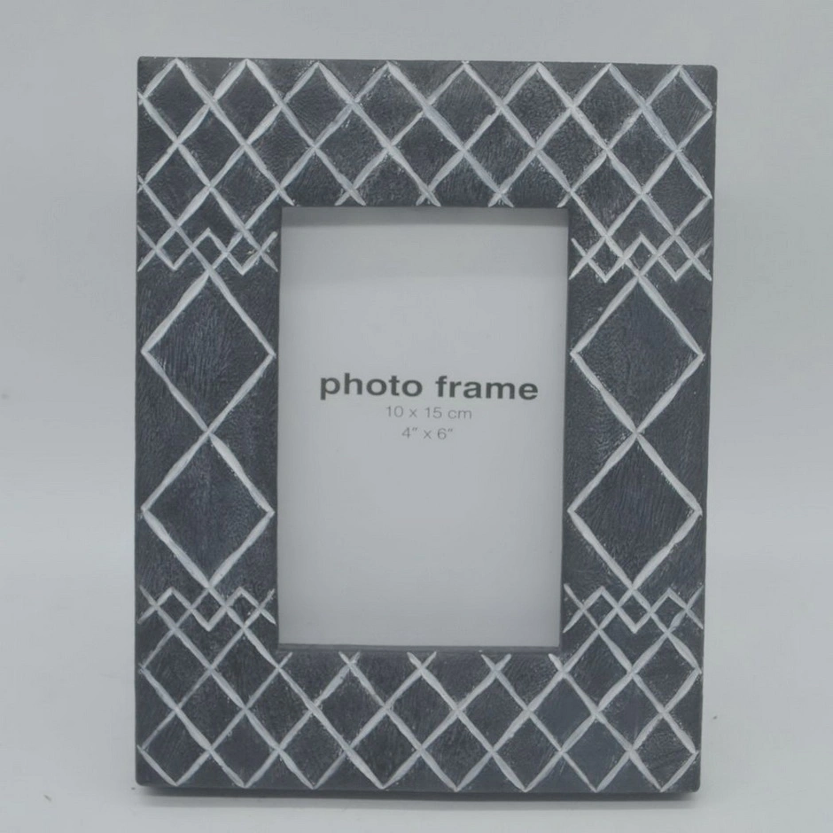 Antique Wood Single Opening Photo Frame