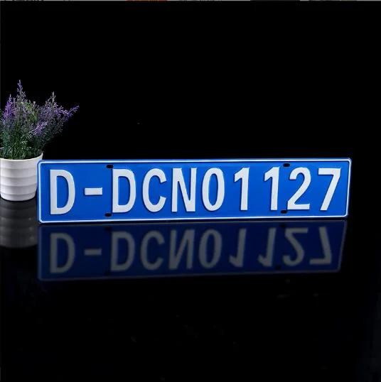 Wholesale Blank Reflective 3D Japan License Epoxy Gift Sublimation Blank Antique Finish Digital Photo Car Number Plate Frame