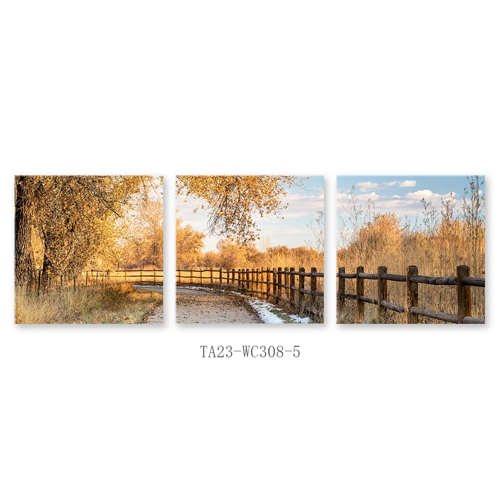 Custom Decorative 3 Panels Landscape Photo Designs Art Painting for Sale Modern Wall Paintings Multi-Panel Canvas Wall Art