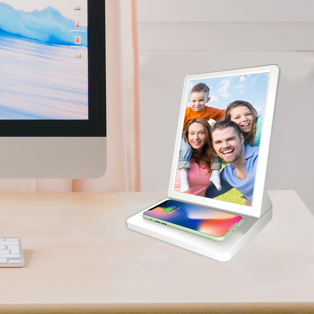 9.7 Inch Photo Frame Desktop with Wireless Charger