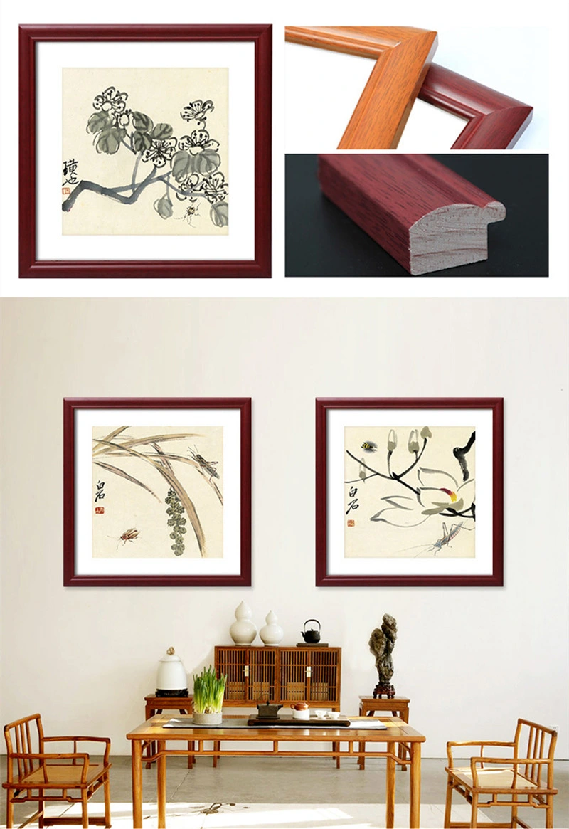 Chinese Painting Mounted Picture Frame Wooden Strip Photo Frame Self-Assemble Wall Hanging Frame 0702