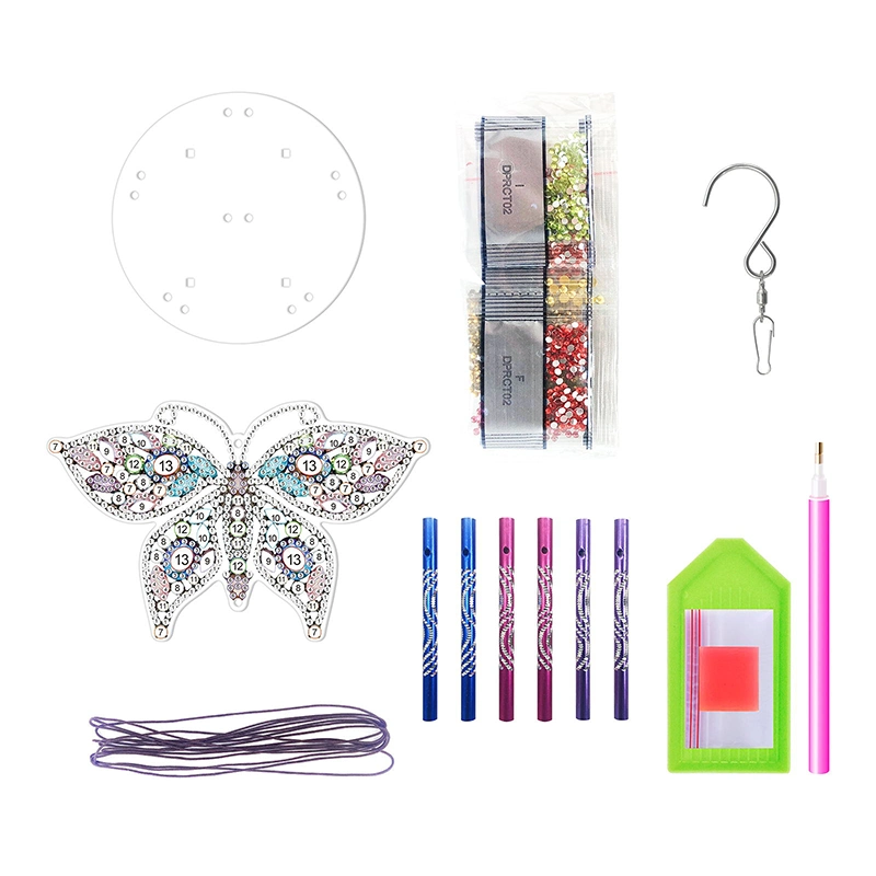 2022 New Fashion Dragonfly Home Decoration Crystal Wind Chimes