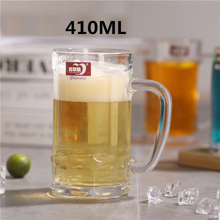 Wholesale Big Beer Glass Mug Draught Beer Mug with Hand Grip