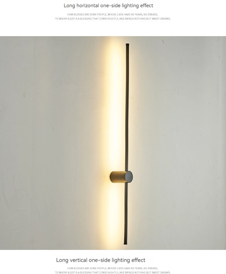 Modern Long Tube Indoor Decorative LED Wall Lamp Warm White Cool White