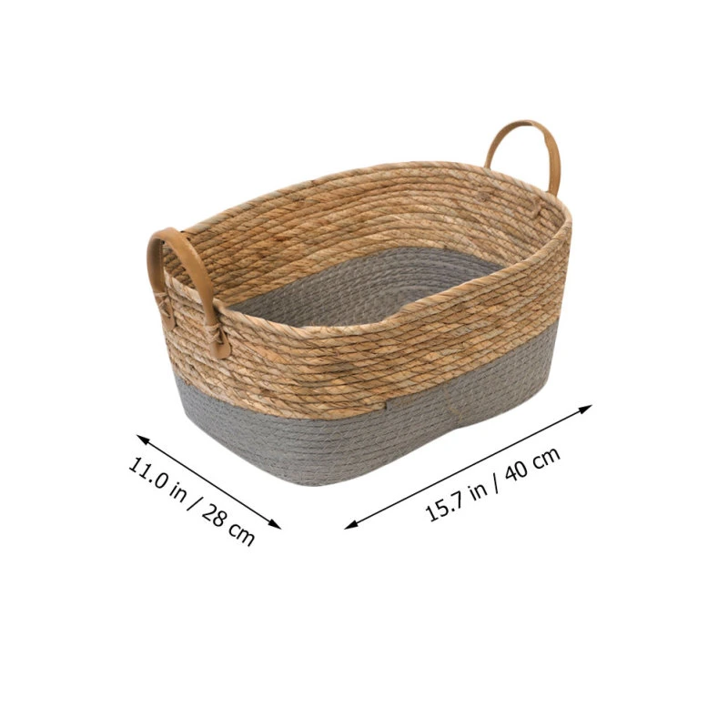 Household Wicker-Woven Basket Dessert Storage Basket for Home Storage