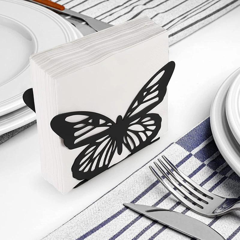 Economical Custom Design Butterfly Table Metal Napkin Holder