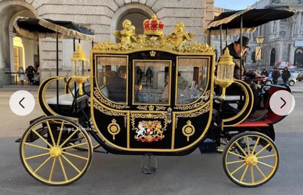 Customized Multi-Color Royal Sightseeing Carriage/Park Tour Rental Carriage/European Classical Wedding Carriage