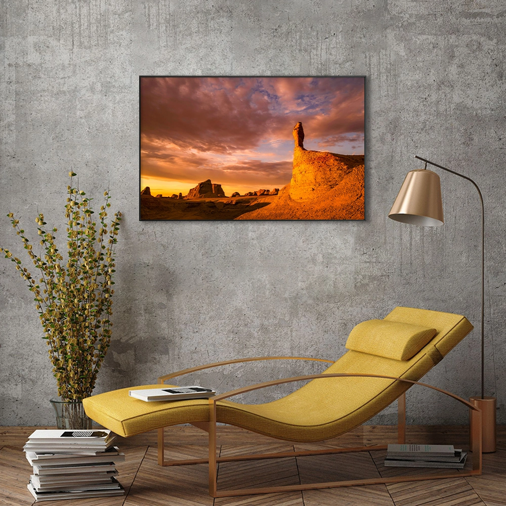 Customizable Desert Landscape Wall Art Digital Printing Canvas for Living Room