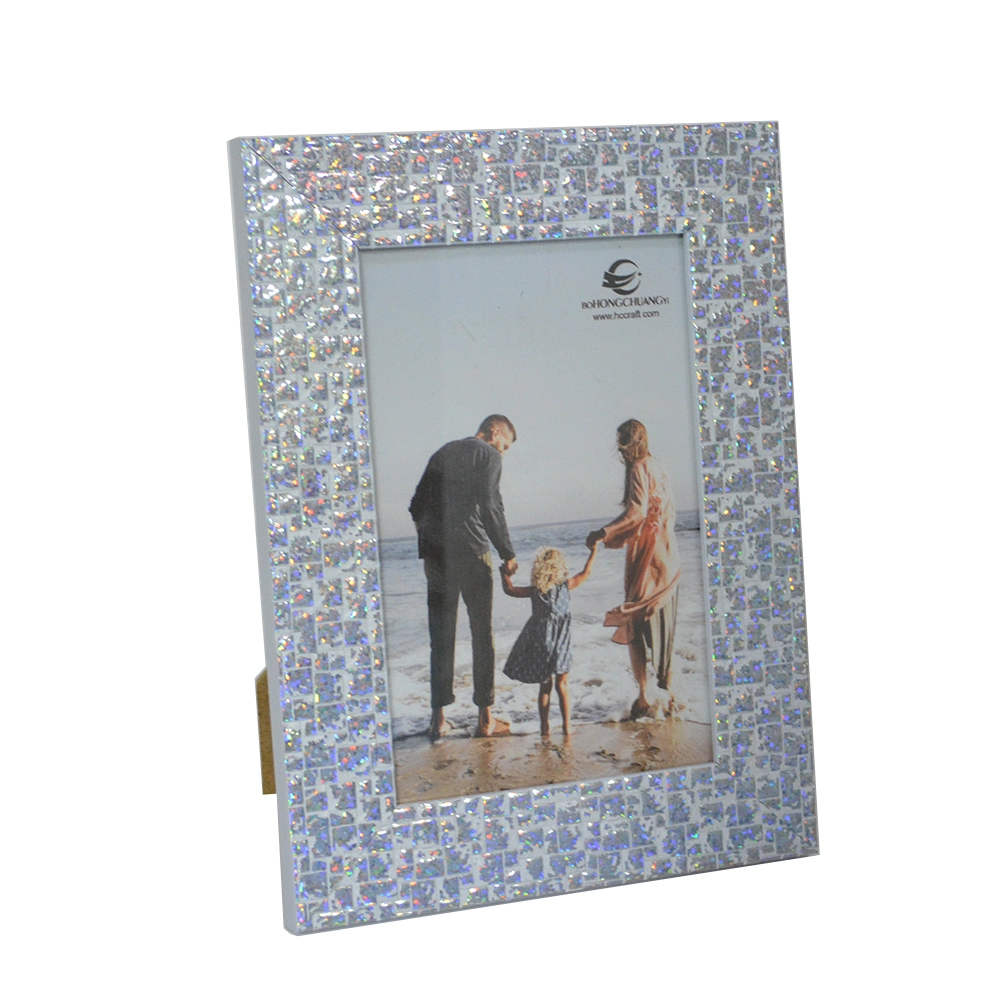 Glitter Style PS Photo Frame for Home Decoration