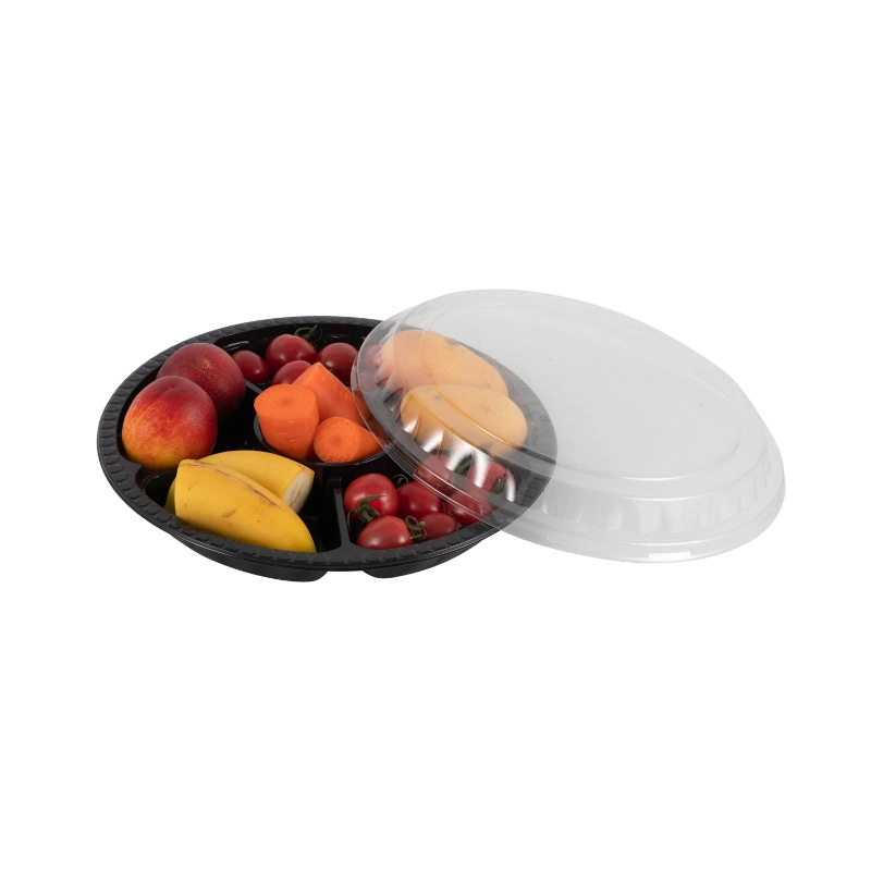 5 Component Container Plastic Tray Box Snack Food Blister Tray with Winko