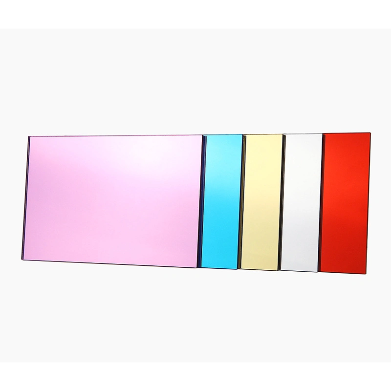 Rose Gold Silver Mirror Acrylic Plate 1220*2440mm 0.8mm 1mm for Signs Mirror Acrylic Plate