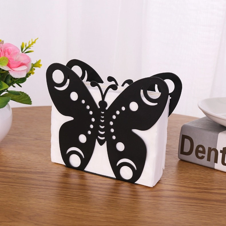 Table Decoration Butterfly Shape Iron Napkin Holder