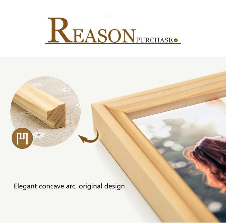 Wooden Photo Frame Nature Wood Picture Frame