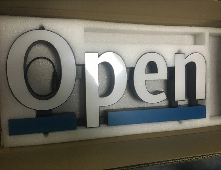 Custom ABS Injection LED Signage Open Signs for Shop