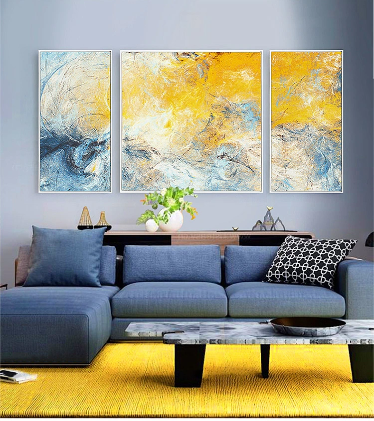 Living Room Decor Wall Painting Abstract Framed Art Canvas Print