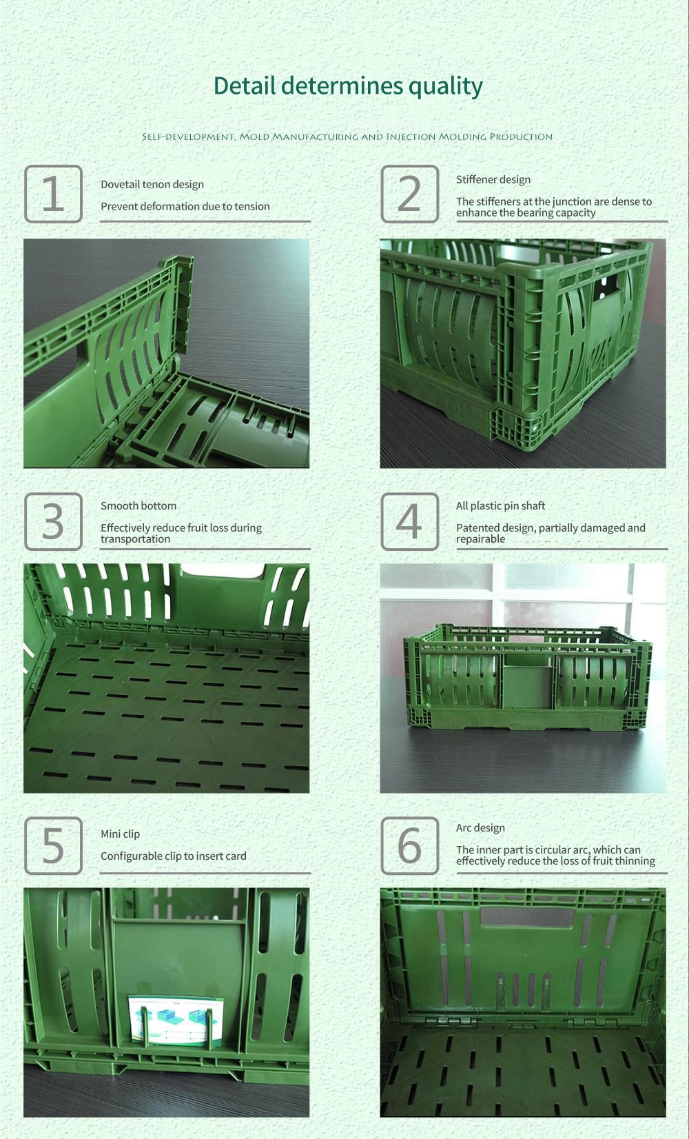 Hot Selling Plastic Turnover Box Fruit Vegetable Basket Box Storage Direct Sale