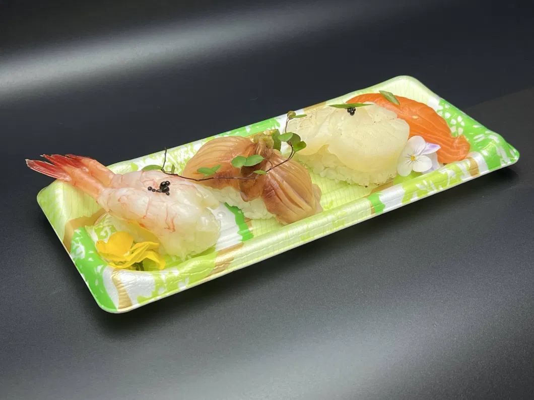 Supermarket Take Away Togo Packaging Box Food Takeaway Packing Custom Disposable Plastic Sushi Delivery Tray