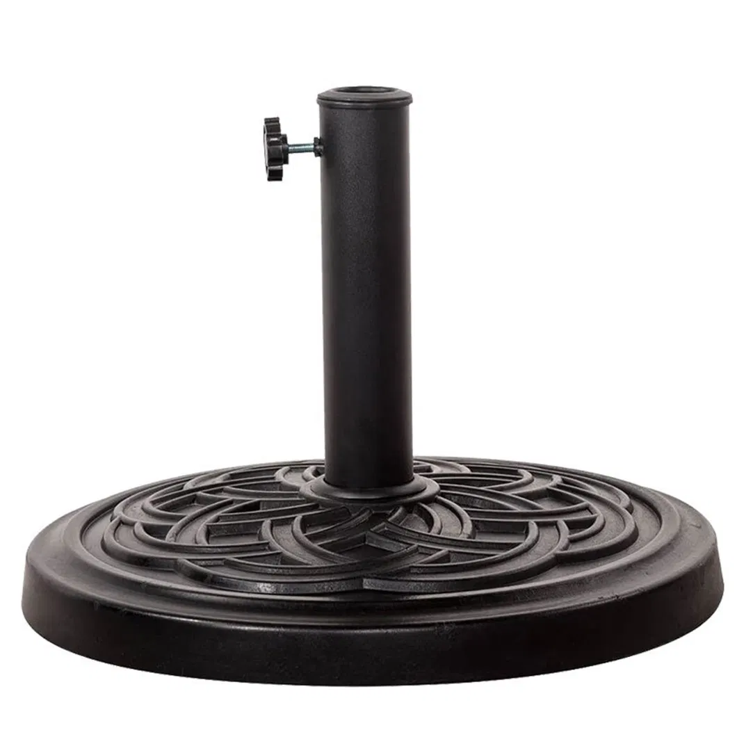 Made From Rust Free Composite Materials Bronze Powder Coated Finish 8-Inch Cast Stone Umbrella Base