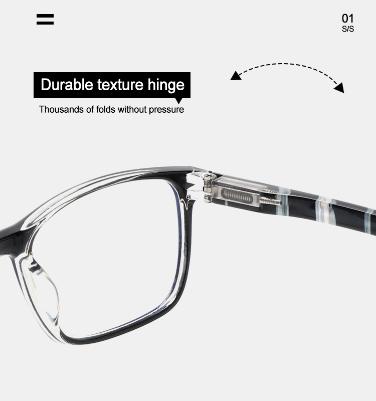 Meture Square Frame for Men Comfortable Spring Hinge Reading Glasses Manufacture