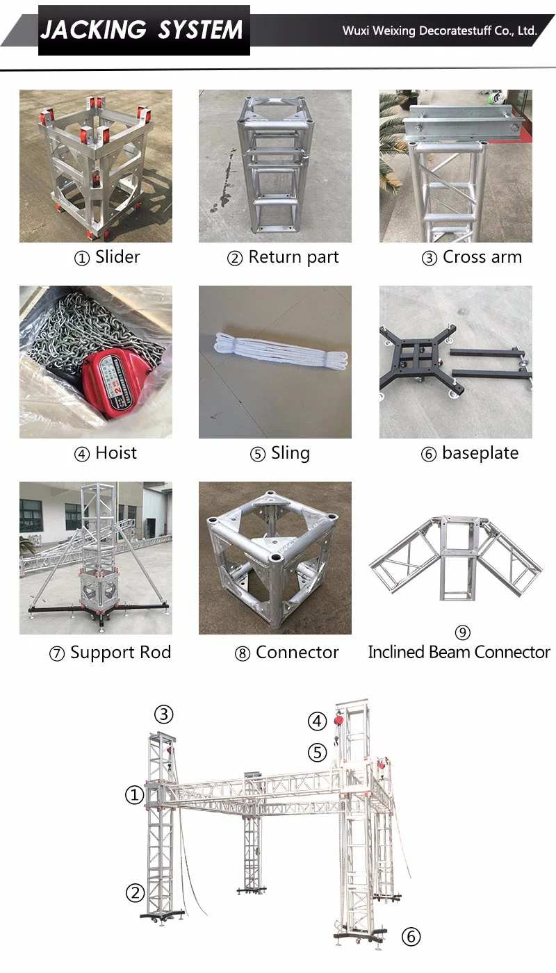 Customized Special Aluminium Truss with Special Structure, Heart-Shaped Frame, Five-Pointed Start