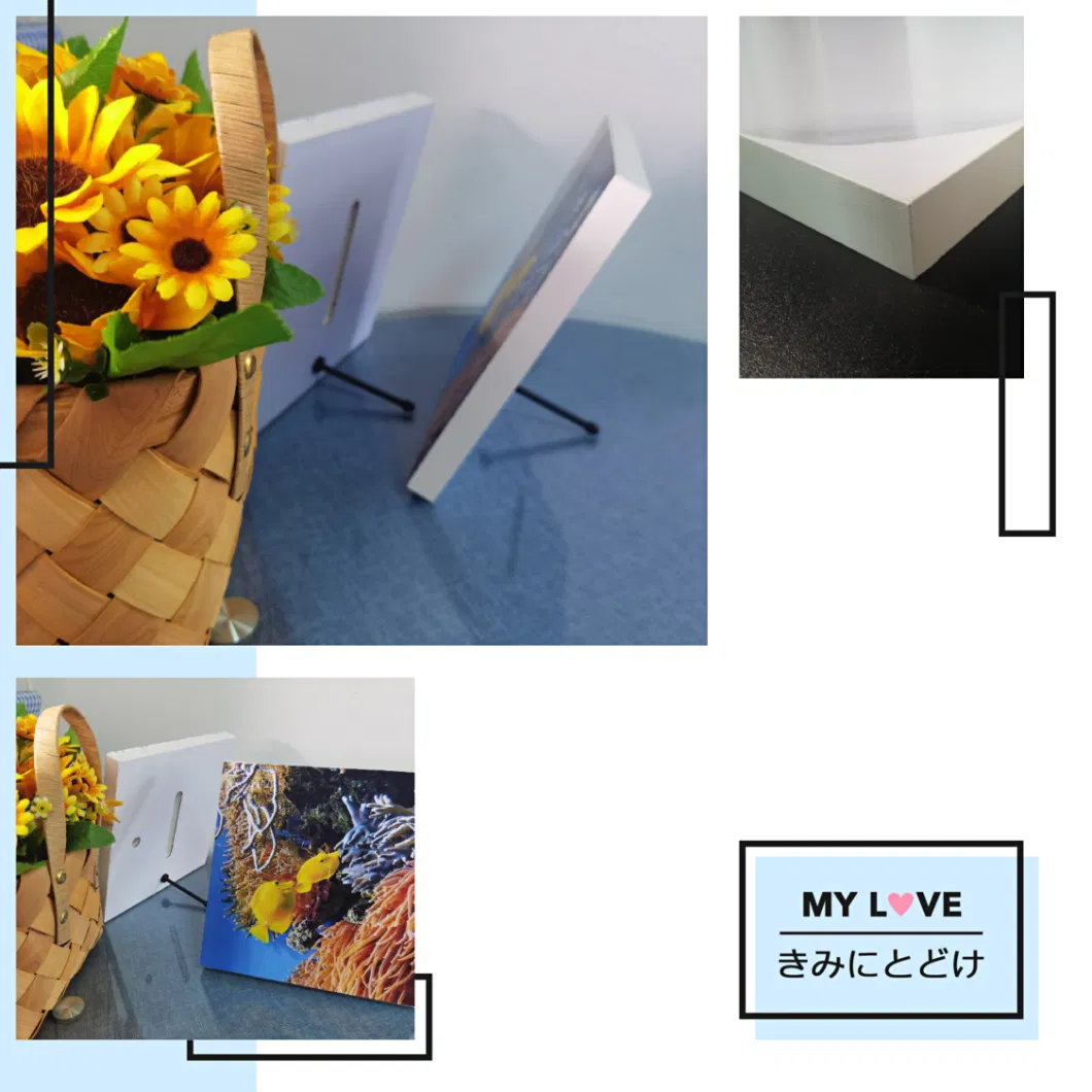 MDF Photo Block Desktop Picture Display Stand