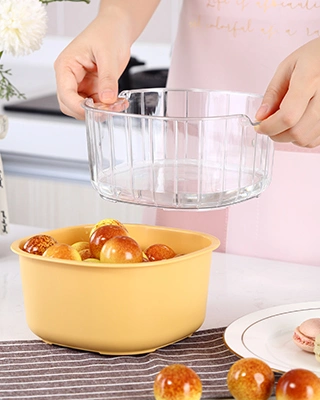 Food Fruit Drain Basket for Home Kitchen Camping Multi-Function Wash Fruit Bowl Storage Basket