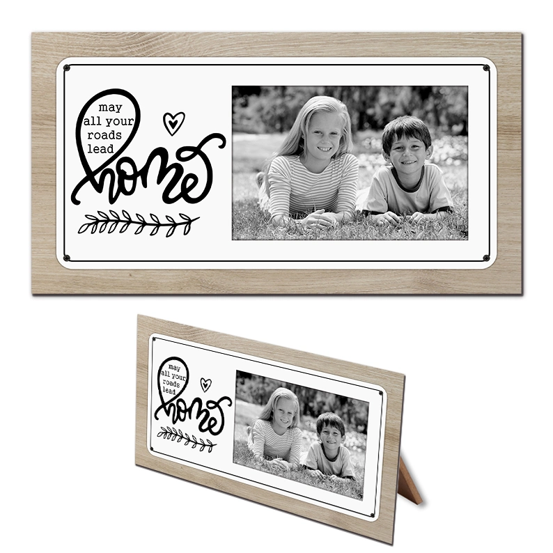 Photo Frame Inspirational Family Wooden Wall Art Decor for Table Decoration