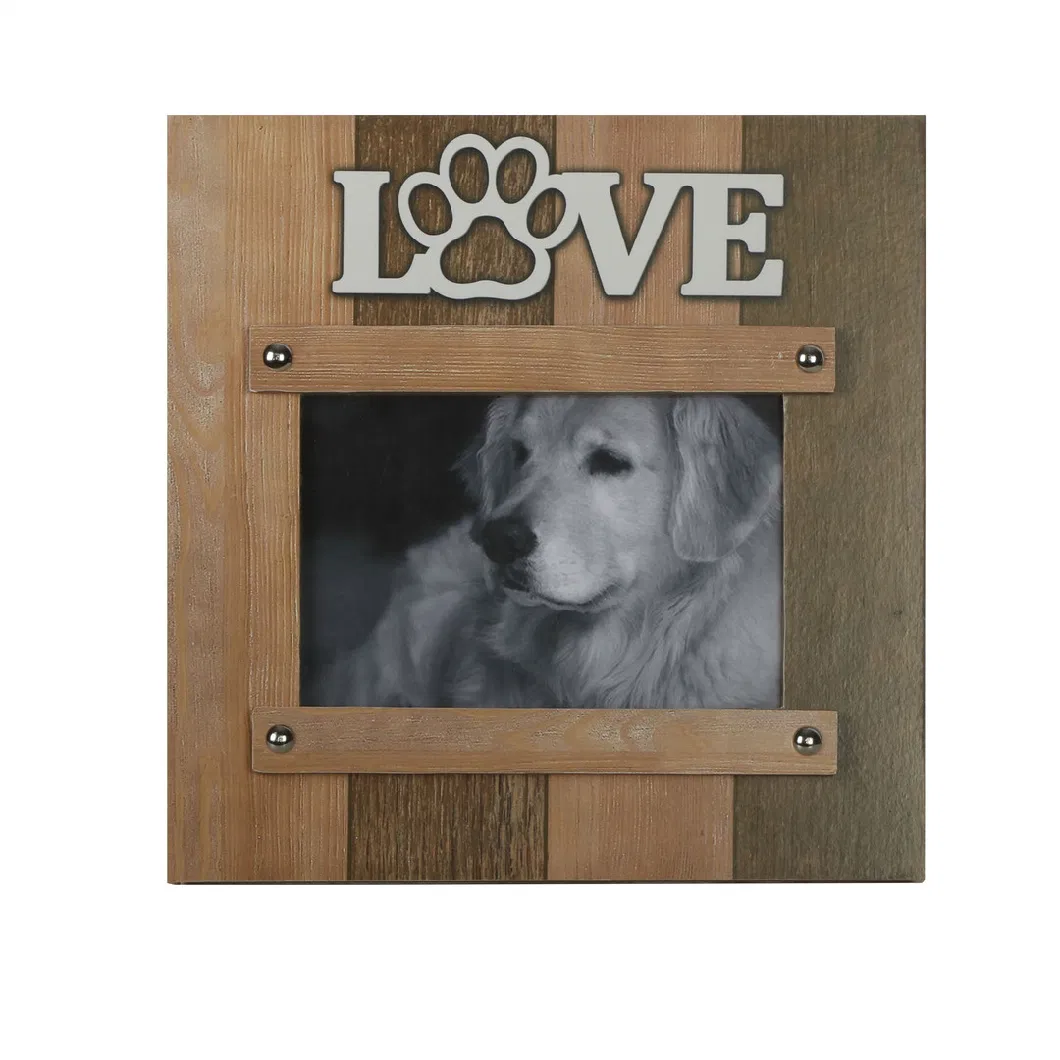 Dog Foot Print Table Stand Picture Frame