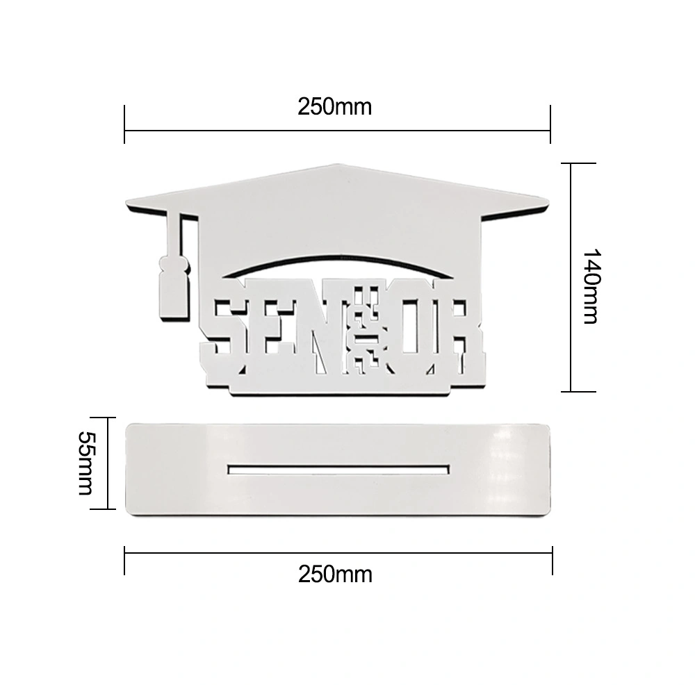 Wholesale New Customized Family Sublimation Custom Blank Cap MDF Photo Frame with Bottom Stand