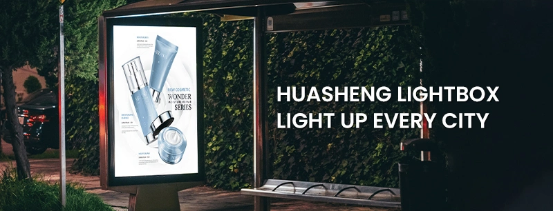 Huasheng Cinematic Lightbox Customisable Light Box A5 Wood Vintage Cinema Light Signs 6xaa Battery