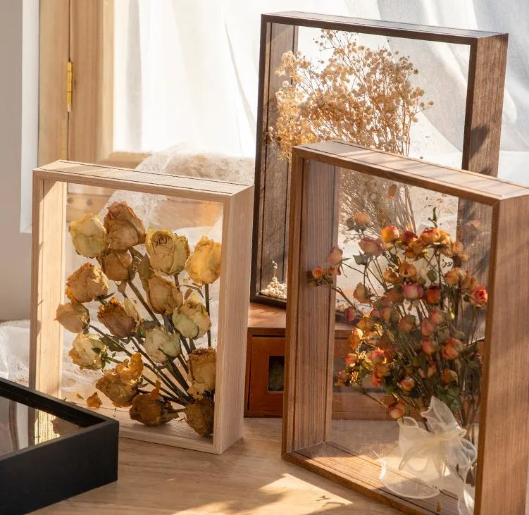 Multi-Size Dried Flower Photo Hollow Picture Frame